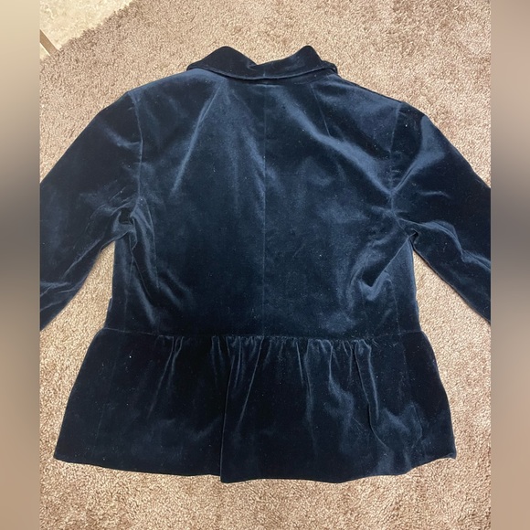 J.Crew Navy Velvet Blazer - Picture 2 of 7